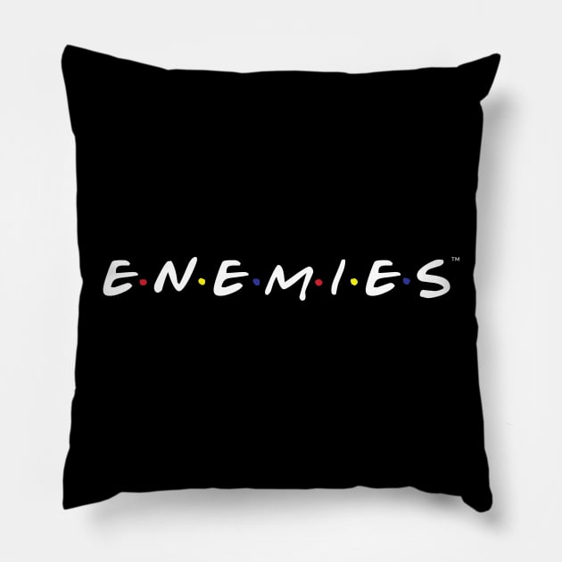 Enemies 90s Friends Parody/Homage Pillow by DankFutura