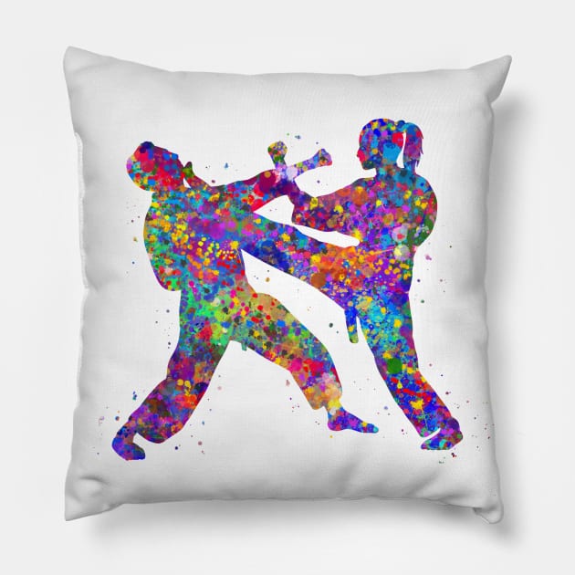 Taekwondo Pillow by Yahya Art