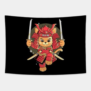 Samurai cat Tapestry