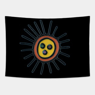 Taino Sun Symbol Tapestry