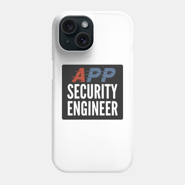 Application Security Engineer Development Security Operations Black Background Phone Case by FSEstyle