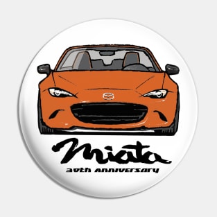 Miata MX5 30th Anniversary Orange Pin