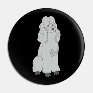 Poodle Pin