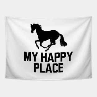 Horse - My happy place Tapestry