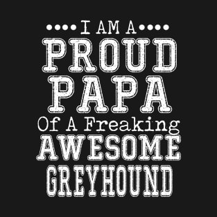 Proud Dad of an Awesome Corgi T-shirt Dog Dad Father's Day GREYHOUND T-Shirt