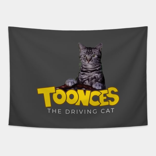 Toonces the Driving Cat Tapestry by BodinStreet