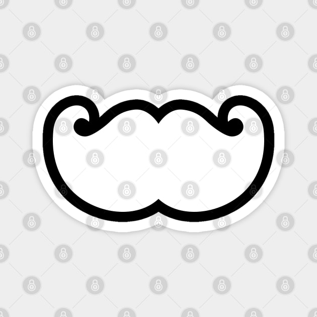 movember mustache Magnet by MZeeDesigns