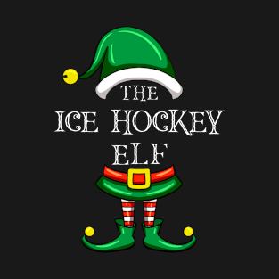 The Ice Hockey Elf Matching Family Christmas Pajama T-Shirt