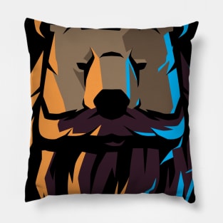 hipster bear Pillow