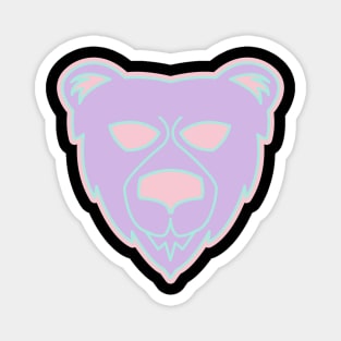 Pastel bear head Magnet