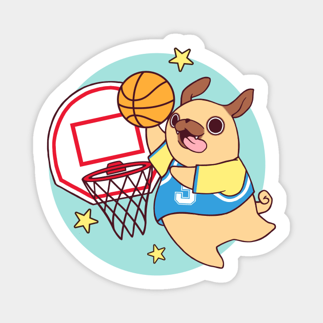 Pug All Star Magnet by SarahJoncas