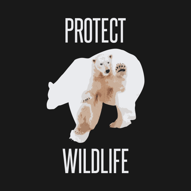 Protect wildlife - polar bear design by Protect friends