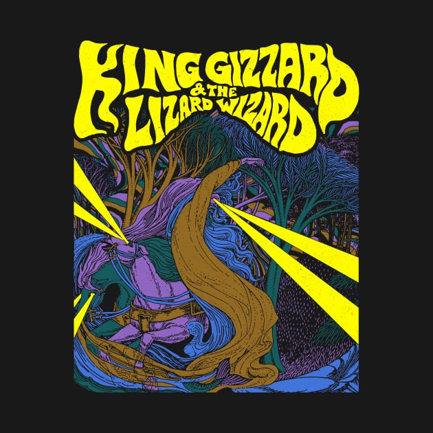 Psychedelic Retro King Gizzard & Lizard Wizard by BolaMainan