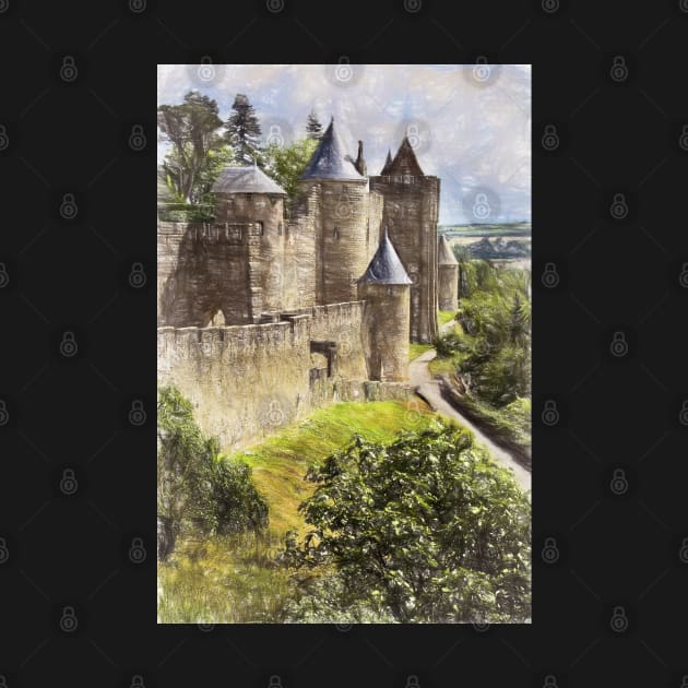 Walls of Carcassonne Digital Art by IanWL
