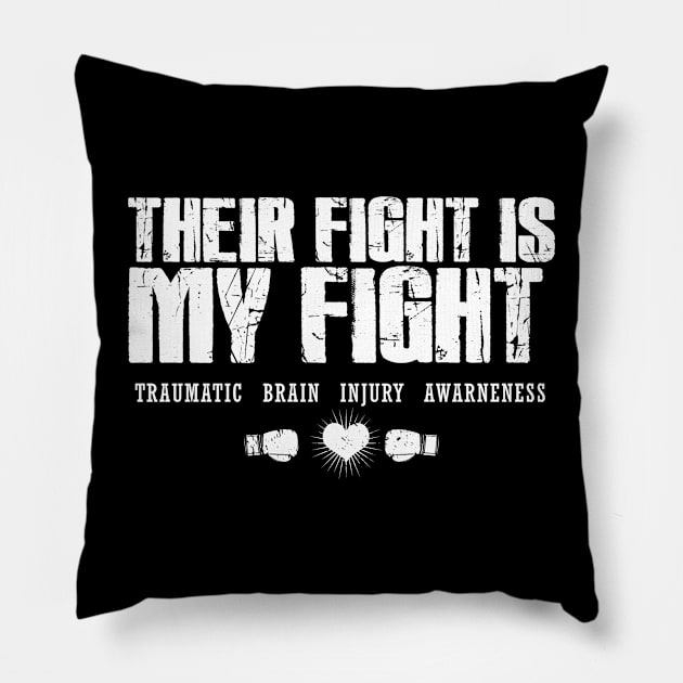 Their-Fight-is-my-fight Pillow by Quincey Abstract Designs