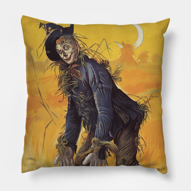 Vintage Fairy Tales, Wizard of Oz Scarecrow Pillow by MasterpieceCafe