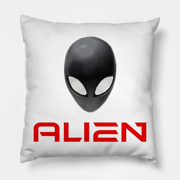 Space Aliens Extra Terrestrial UFO Pillow by PlanetMonkey