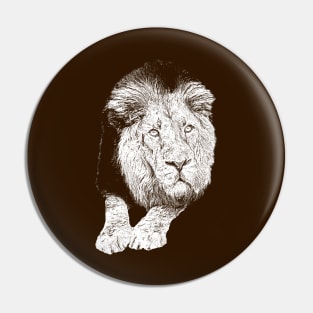 Lion portrait Pin