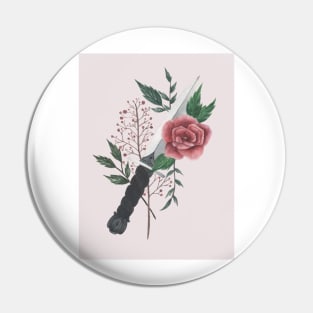 Flowers dagger Pin