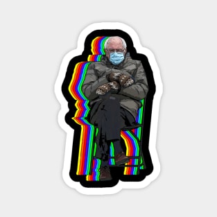 Rainbow Bernie Sanders Magnet