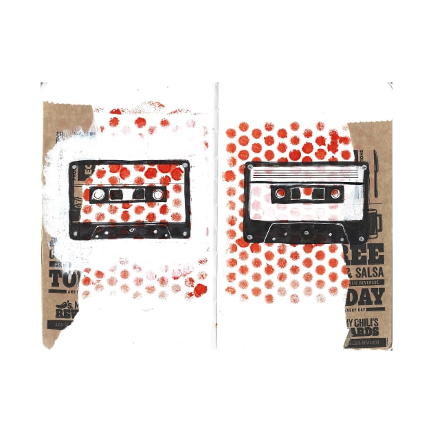 Cassette Tape Collage by chadtheartist