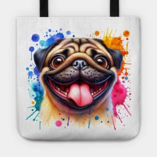 Pug Dog Smiles Tote