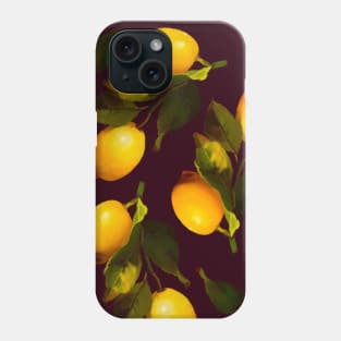 Seamless lemon pattern Phone Case