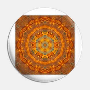 RUST... FLORAL FANTASY PATTERNS and ART Pin