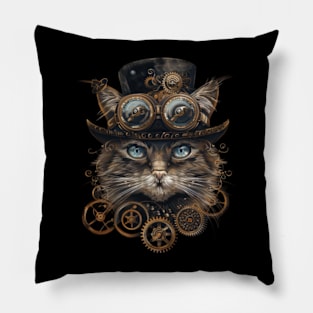 Cat Skull Motifs Pillow