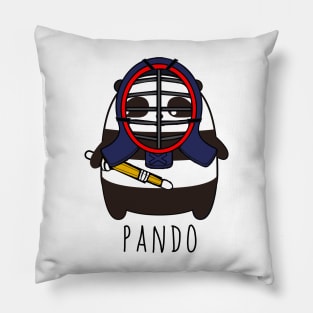 Kendo panda tshirt Pillow