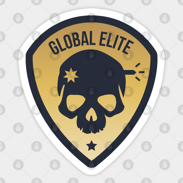 Global Elite Badge Counter Strike Global Offensive Csgo Autocollant Teepublic Fr
