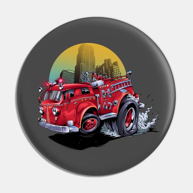 Go Fire Truck Pin by Aiqkids Design