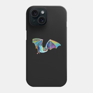 Cute FLYING BAT STICKER by Robert Phelps Phone Case