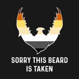 Sorry This Beard is Taken Bear Brotherhood Flag Funny Gay Pride T-Shirt