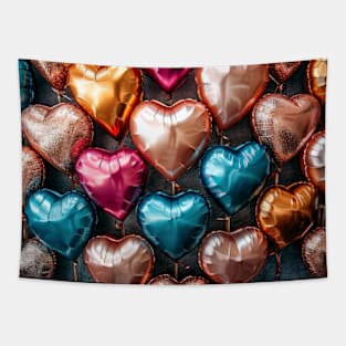 Colorful Heart Shaped Balloons - Party Tapestry