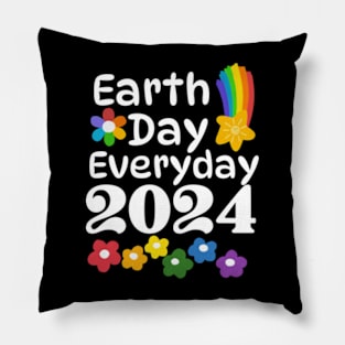 Teacher Earth day 2024 Everyday gift april 22 Rainbow Pillow