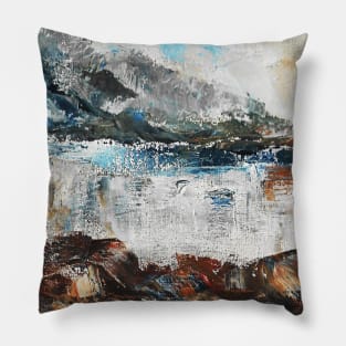 Abstract oil painting scenery Pillow
