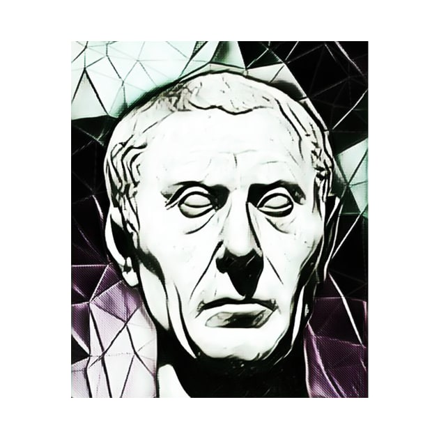 Suetonius Black and White Portrait | Suetonius Artwork 3 by JustLit