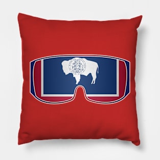 Wyoming Ski Goggles Pillow