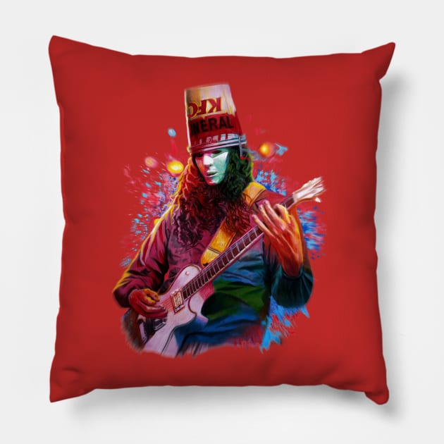 Buckethead two Pillow by Chris Hoffman Art