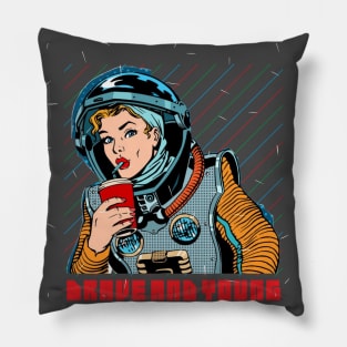 Brave and young women Pillow