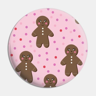 Cute Gingerbread Man Vector Kids Pattern Seamless Pin