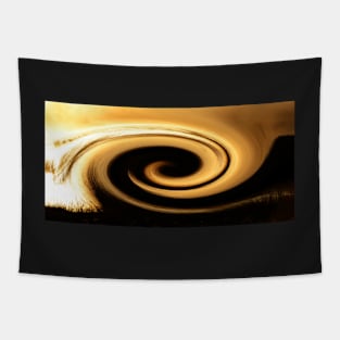 Nature's Illusions- Golden Swirls Tapestry