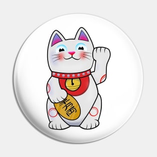 Classic Maneki Neko Lucky Cat Pin