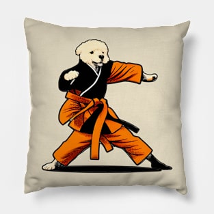 Dog Knows Karate Pillow