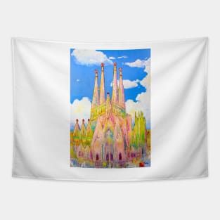 Sagrada Familia. Sky castle Tapestry