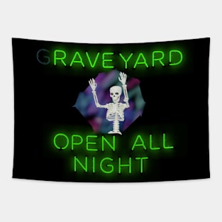 Graveyard: Open All Night | Version 1 Tapestry