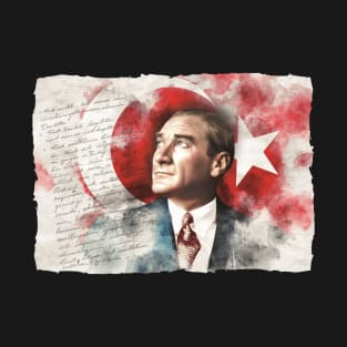 Ataturk Turkish Flag T-Shirt