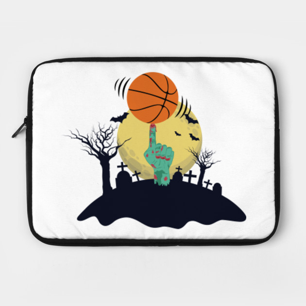 Zombie Hand Spinning Basketball Funny Halloween Costume Print