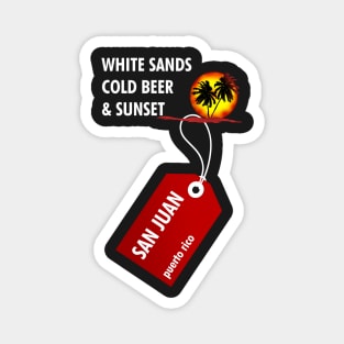 San Juan Sunset Beach Magnet